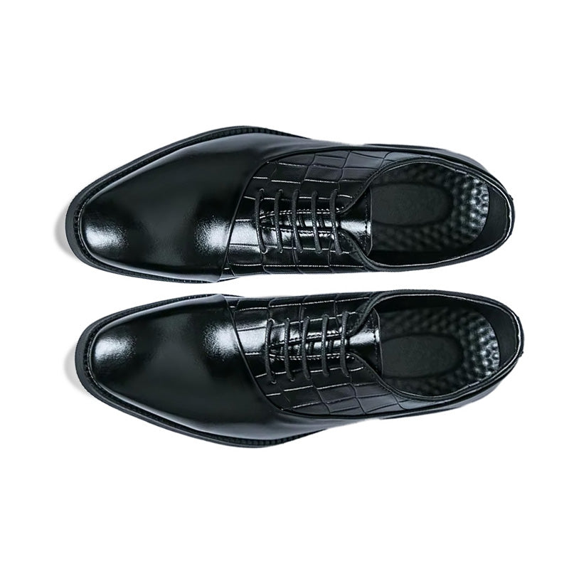 Chaussures Oxford à lacets pointus pour hommes, Patchwork, Robe décontractée, Homme, Formel, Mariage, Bal, Soirée, Zones, Chaussures Ecoming, Nouveau