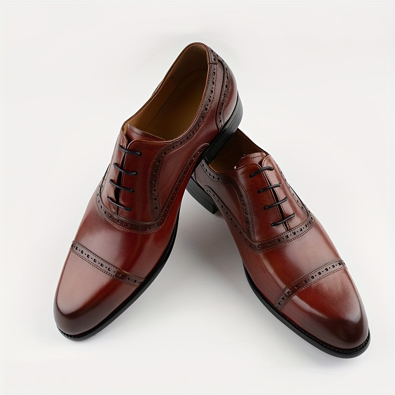 Chaussures classiques à lacets en cuir de vachette pour hommes, chaussures de bureau, pur cuir de vachette de haute qualité, robe formelle, fête de mariage, idéales pour les affaires