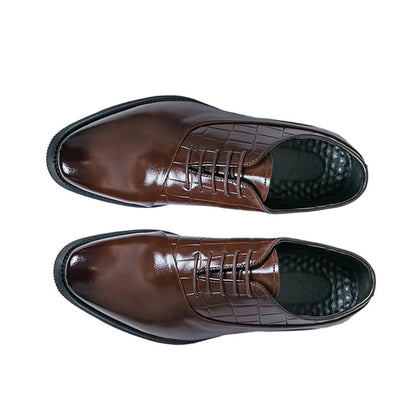 Chaussures Oxford à lacets pointus pour hommes, Patchwork, Robe décontractée, Homme, Formel, Mariage, Bal, Soirée, Zones, Chaussures Ecoming, Nouveau