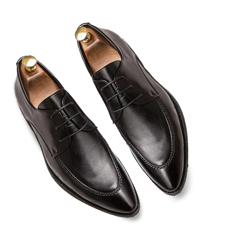 Mocassins en cuir verni pour hommes, chaussures d'affaires décontractées, chaussures formelles pointues Oxfords, robe de mariée, chaussures de Rh, nouveau modèle de mode