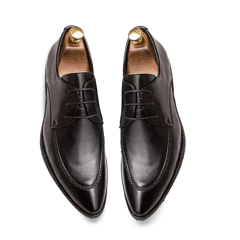 Mocassins en cuir verni pour hommes, chaussures d'affaires décontractées, chaussures formelles pointues Oxfords, robe de mariée, chaussures de Rh, nouveau modèle de mode