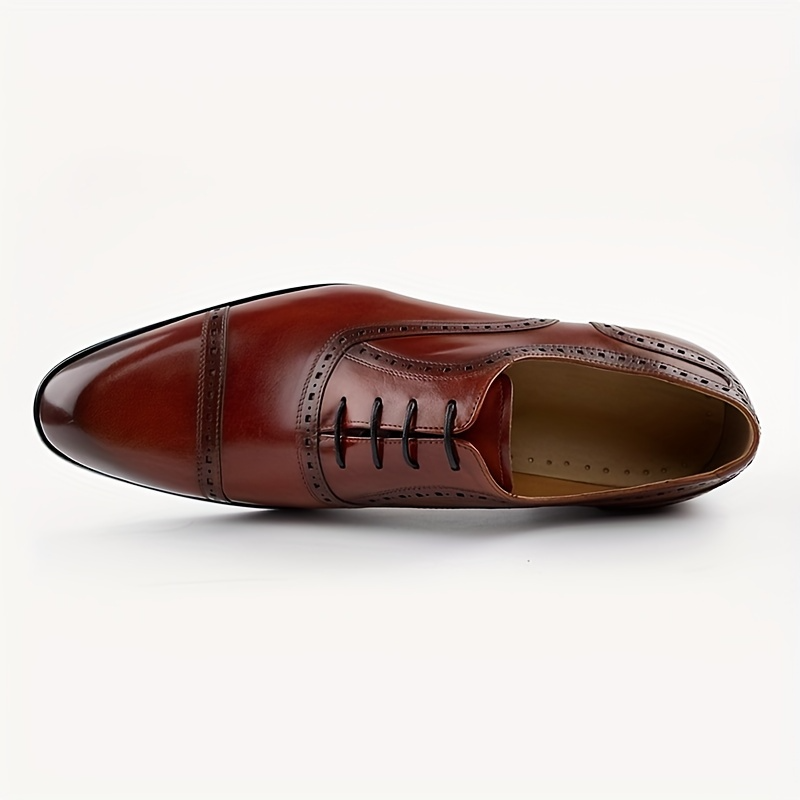 Chaussures classiques à lacets en cuir de vachette pour hommes, chaussures de bureau, pur cuir de vachette de haute qualité, robe formelle, fête de mariage, idéales pour les affaires